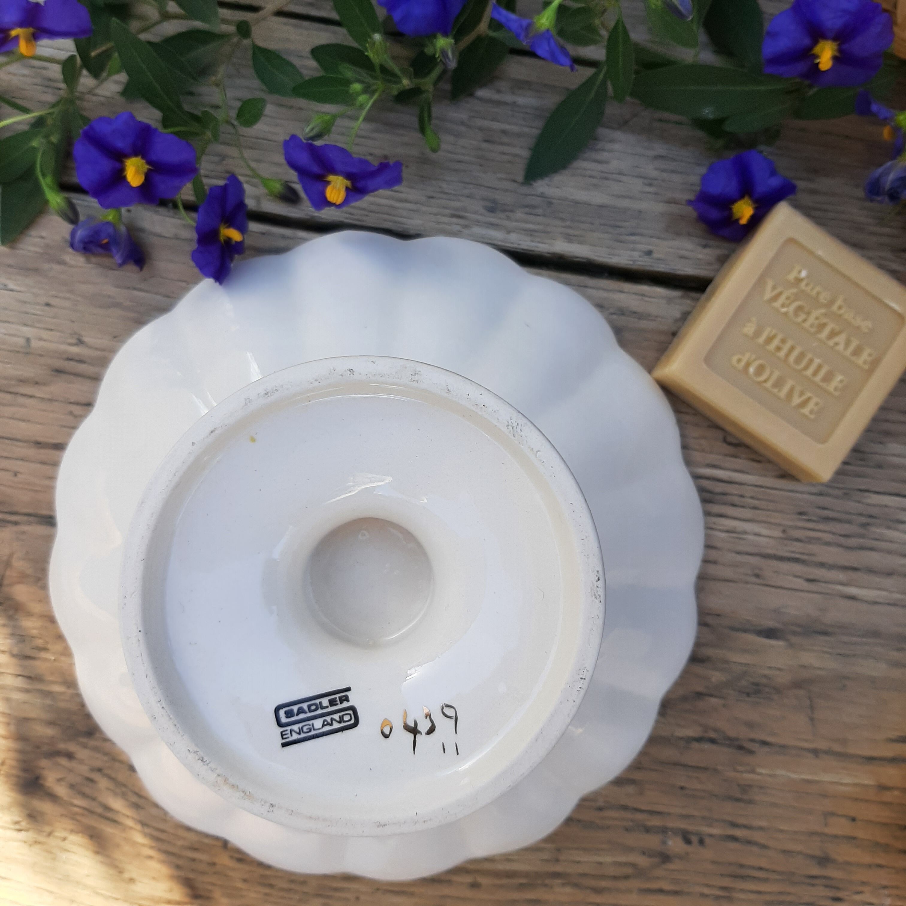 Cup on English porcelain stand
