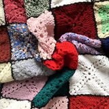 Crochet granny blanket