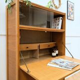 Secrétaire en chêne vintage