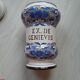 Ceramic pharmacy jar from St Clément, EX de Genièvre