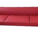 Saari high-end sofa by Arper, red sofa