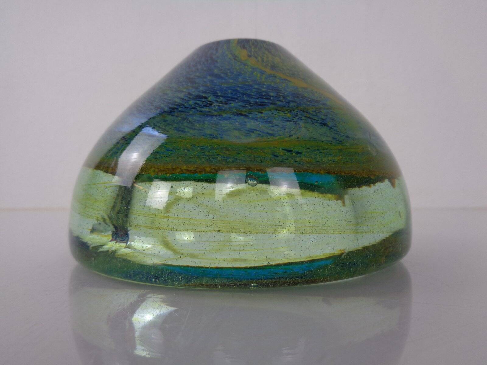 Maltese glass ashtray from Mdina, 1960s