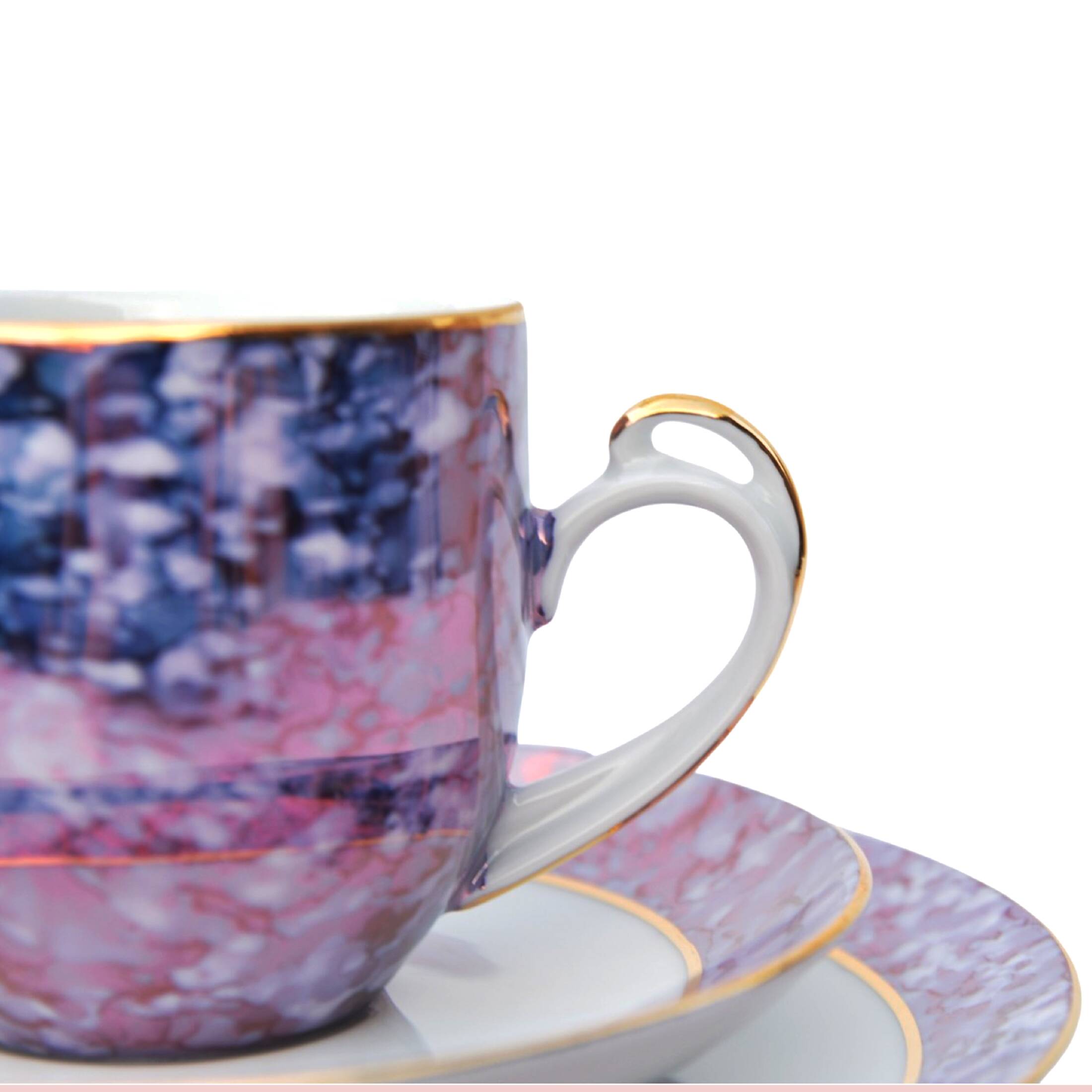 Marble breakfast set, Victoria Czechoslovakia, 1980s.