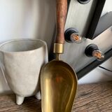 Vintage brass shovel & its pretty solid wood handle - In its juice!