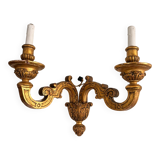 Antique Louis XIV Wall Light 19th Century Napoleon III Gilded Wood Gold Leaf