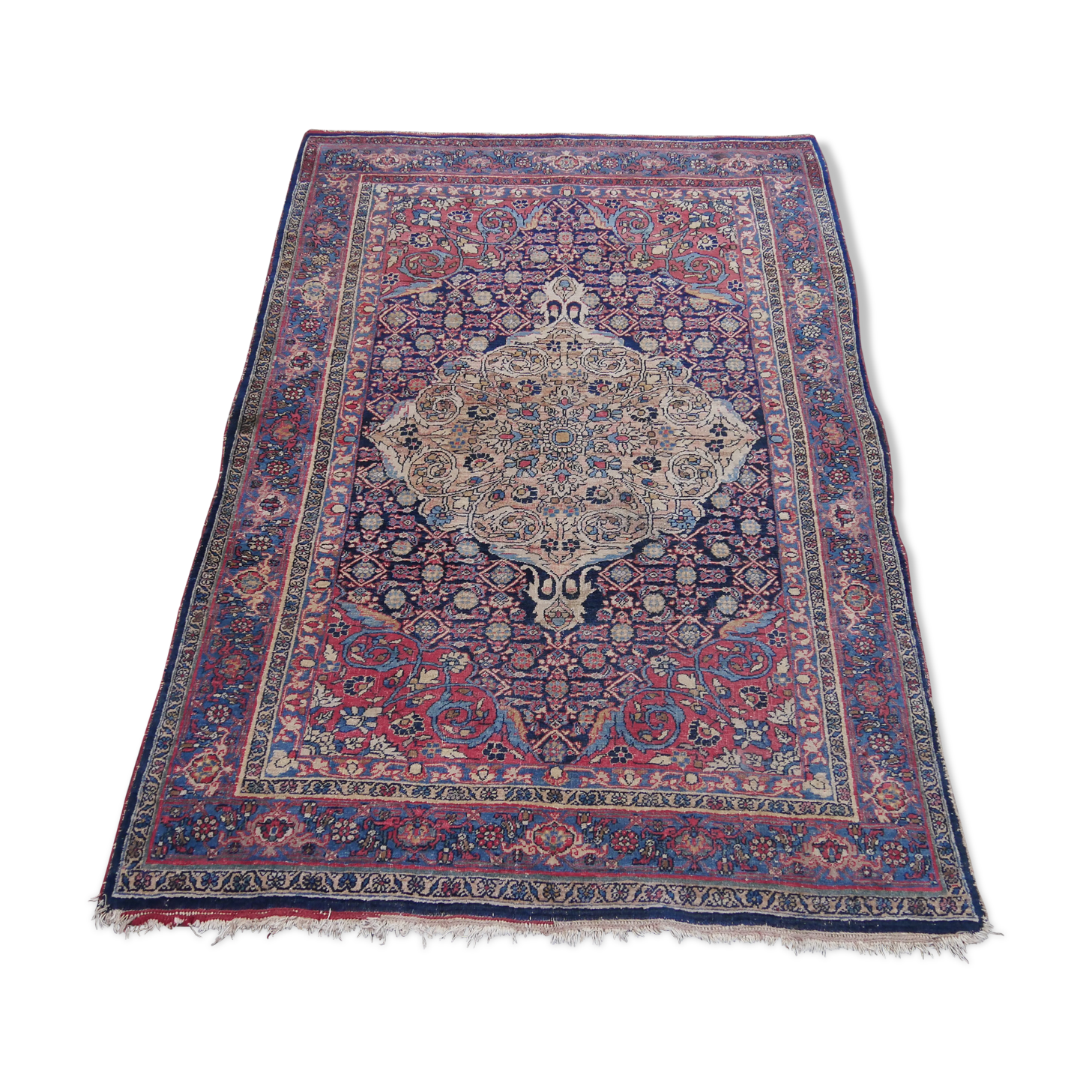 Ancien tapis persan bidjar 196 x 130 CM