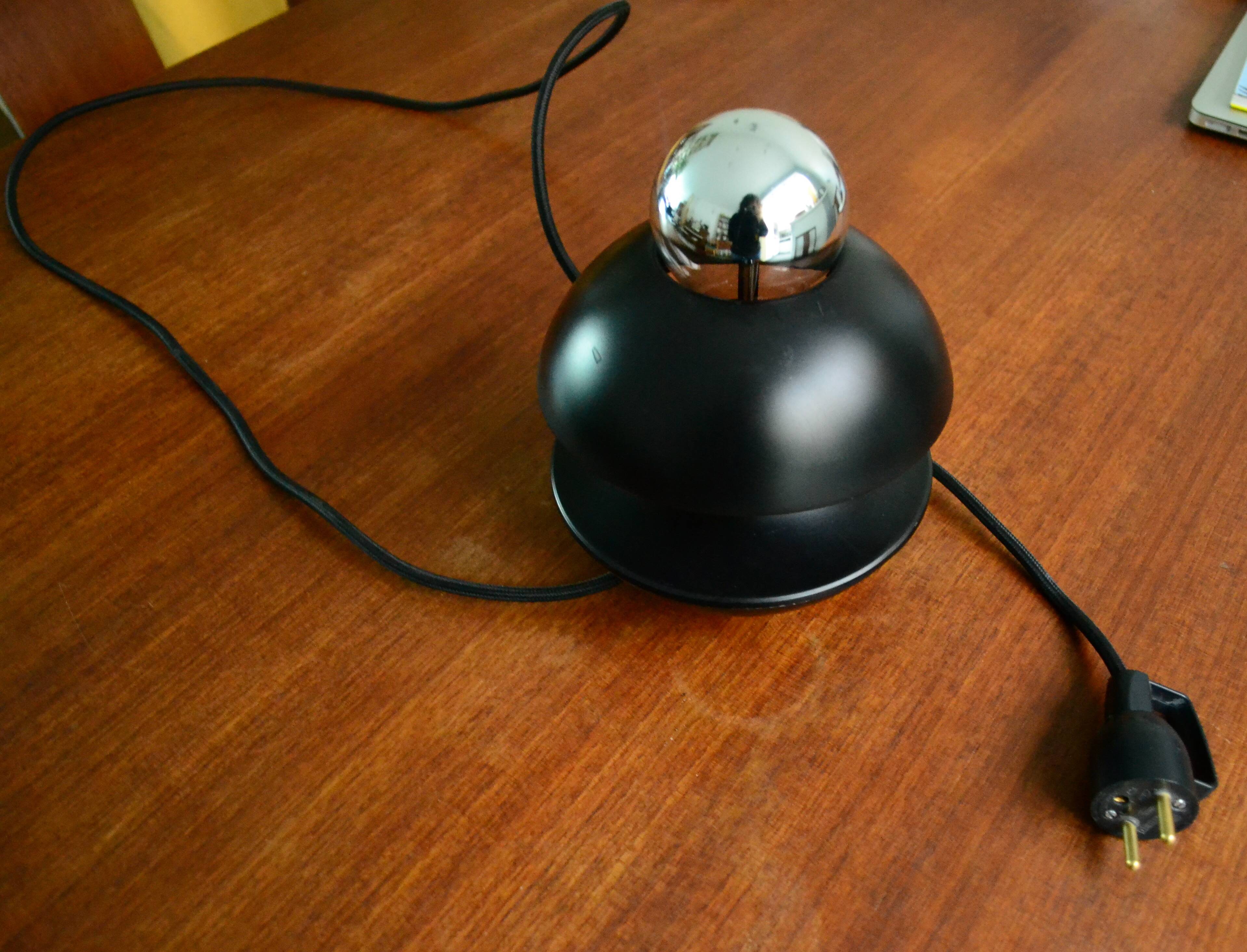 70s modernist lamp Klaus Hampel by Kaiser Leuchten