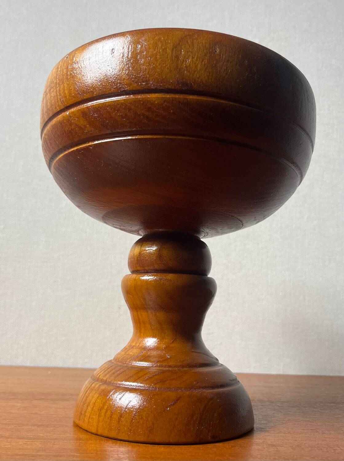 Wooden salt cup empty pocket