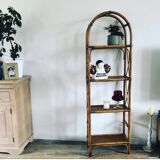 Rattan bookcase