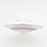 White Scandinavian Form Light lamp, 1970s