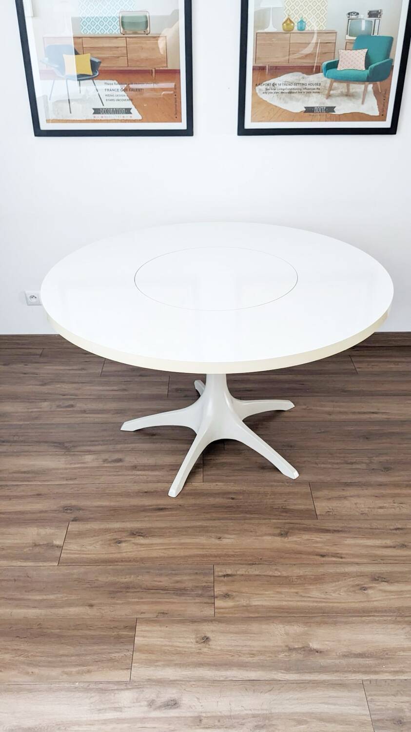 Table et chaises Space Age par Konrad Schäfer pour Lübke 1969