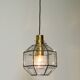 Beautiful rare original 60s  Limburg octagonal glass pendant lamp