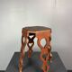 Mid-Century artisanal octagonal hand crafted plant stand stool, circa 1950s