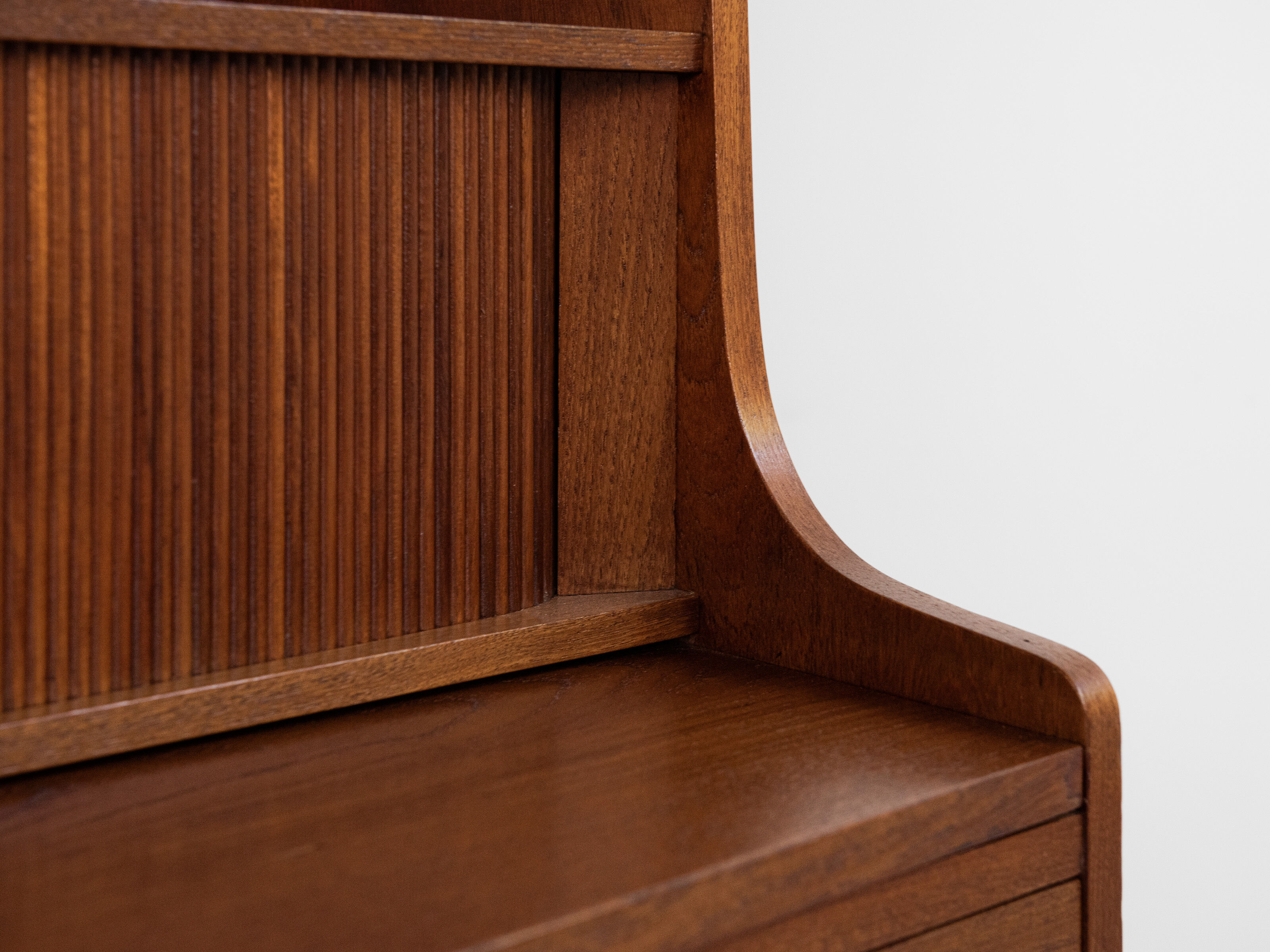 Midcentury Danish secretaire book shelf in teak by Nexø 1960s