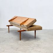 1970's German wooden sofa / daybed