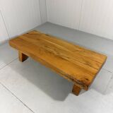 Brutalist sturdy hardwood coffee table 1960’s