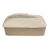 Terrine poisson porcelaine blanche