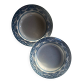2 assiettes, plats creux Wedgwood anciens
