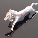 Set of 6 silver metal knife holders / Horse theme