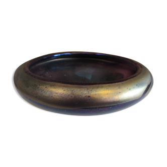 Malte blown glass ashtray, phoenician sign