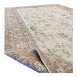 Vintage Large Pastel Carpet with Flowers