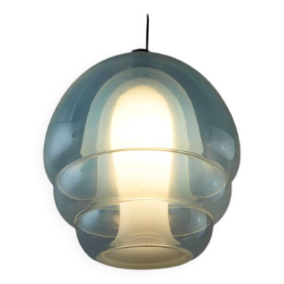 Lampe à suspension Carlo Nason LS134 pour Mazzega Italie années 1960