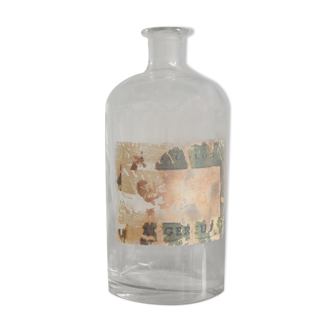 Old glass apothecary bottle