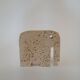 Three elephant statuettes travertine paperweight - Fratelli Mannelli made in Italy - vintage