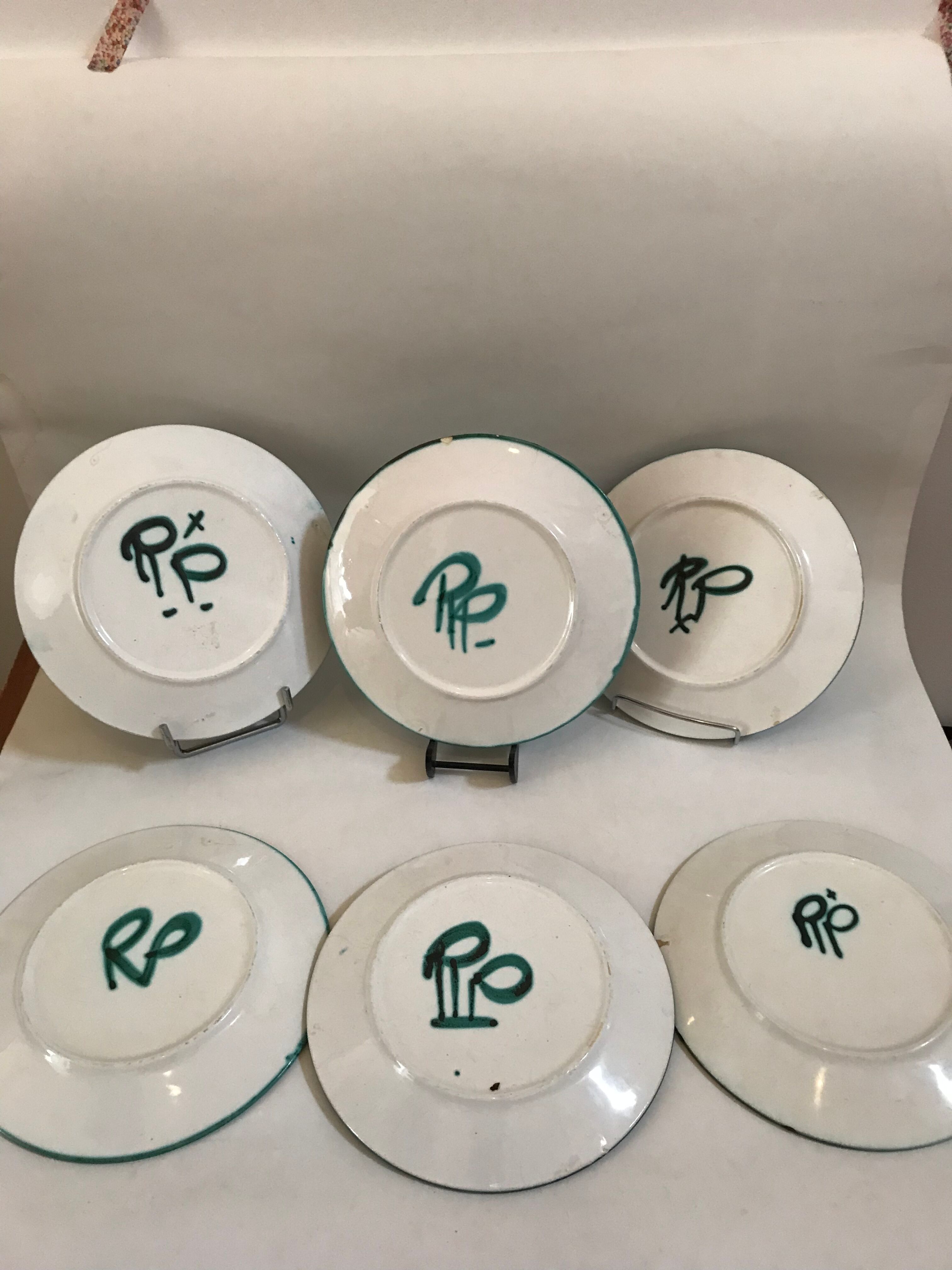 11 dessert plates Robert Picault