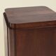 Large Art Deco console or pedestal in dark oak veneer, Belgium, 1920s