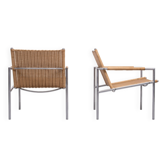pair Martin Visser SZ01 Easy Chairs for 't Spectrum, 1960 Holland