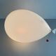 Large white plastic balloon wall light by Yves Christin for BILUMEN, 1970s, Italy.