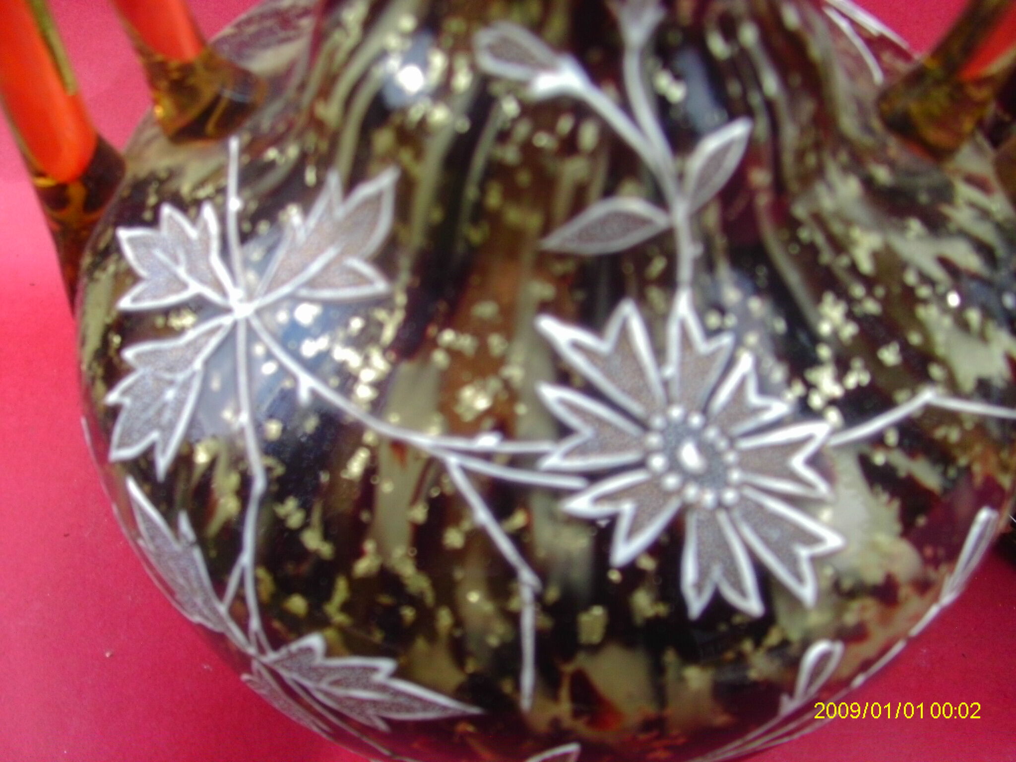 Pair of enamelled vases  around 1900