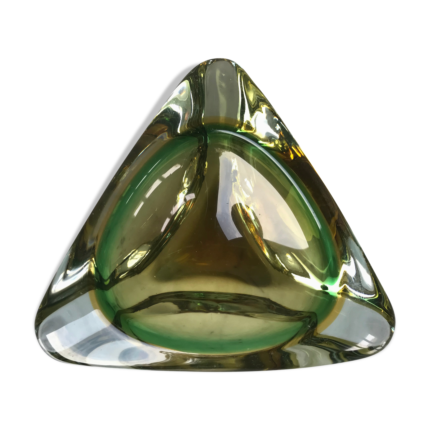 Empty pocket or ashtray of Murano "Sommerso" - Italy, 1970s.
