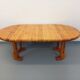 Vintage Scandinavian round dining table by Rainer Daumiller in pine from the 1960s.