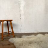 Brutalist primitive stool wears tripod plant solid wooden sofa tip 1950 Furniture decoration