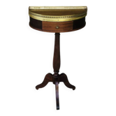 Regency style mahogany and brass bedside table