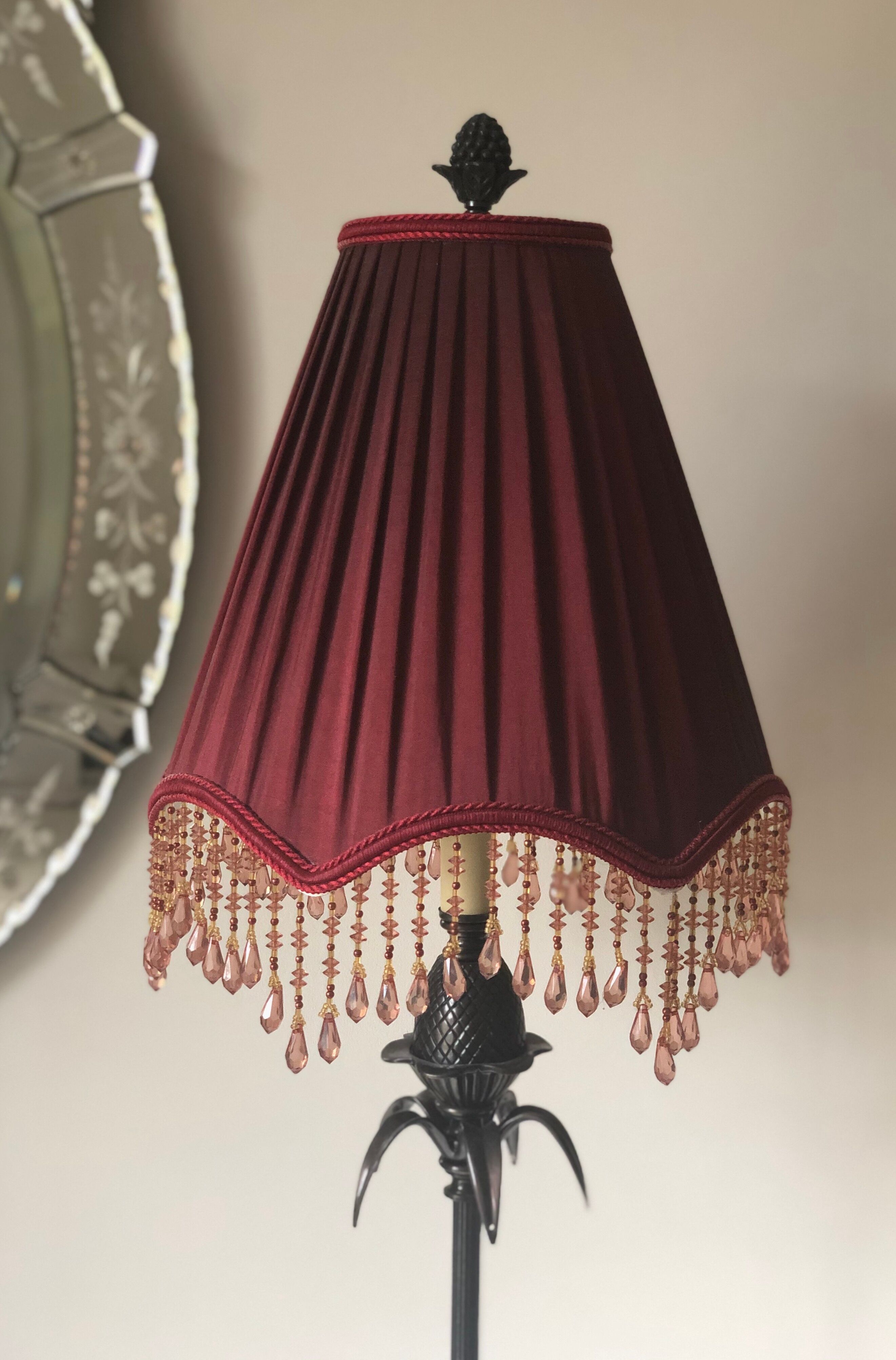 Bronze and marble pineapple lamp