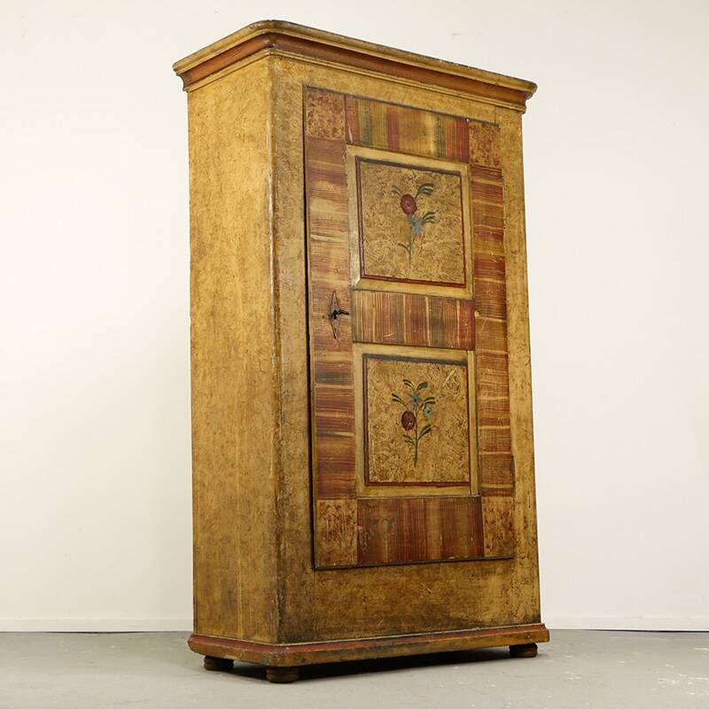 Wedding wardrobe painted in folk art