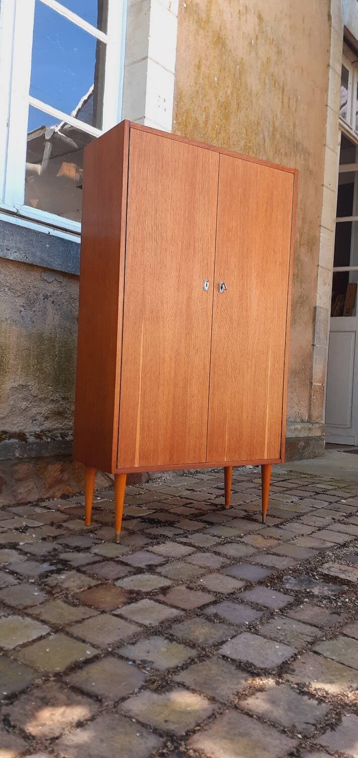 Armoire vintage année 60 en chêne