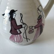 Ceramic pitcher from Quimper, created by Dominique Villard.