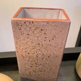 Series of 5 vintage beige ceramic vases