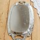 Vintage silver-plated serving tray – Handles and engraved border style