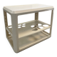 Kartell white ABS bar cart