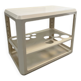 Chariot de bar Kartell en ABS blanc