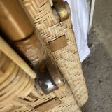 Deux chaises de jardin en rotin