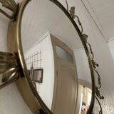 Round vintage witch mirror