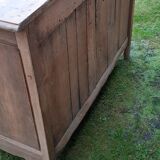 Country sideboard 2 doors 2 drawers solid oak old raw wood
