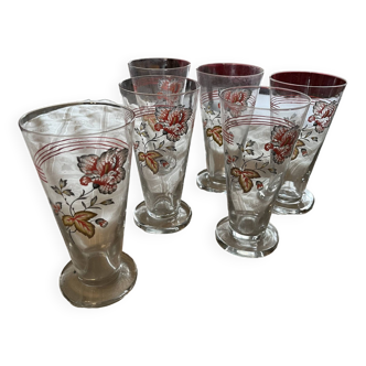 6 verres à orangeade 60/70