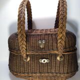Old market basket, wicker